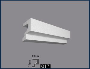كرانيش خارجي -(017)- مقاسات العود : 13*17*240 cm