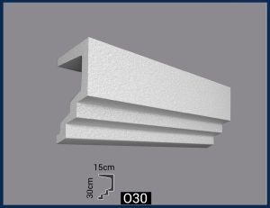 كرانيش خارجي فيوتك-(030)-مقاسات العود : 30*15*240 cm