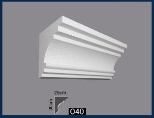 كرانيش خارجي فيوتك-(040)-مقاسات العود : 30*25*240 cm