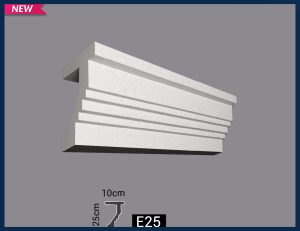 كرانيش خارجي فيوتك-(E25)-مقاسات العود : 10*25*240 cm