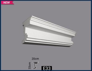 كرانيش خارجي فيوتك-(E33)-مقاسات العود : 20*33*240 cm